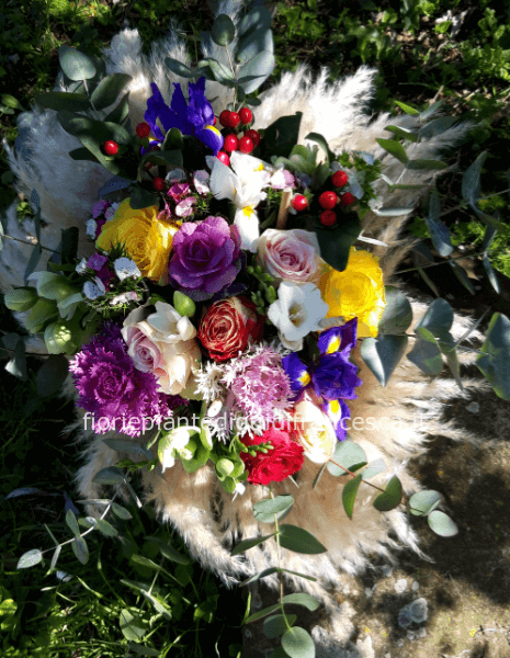 Bouquet misto con pampas